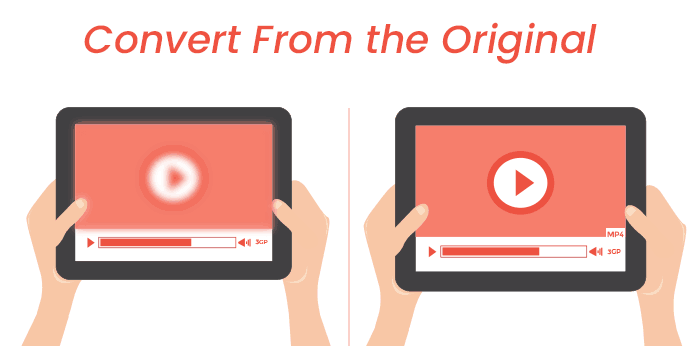 converting format of marketing videos